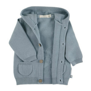 Sterntaler Baby Bekleidung Strickjacke hellblau Emmi mit Knöpfen