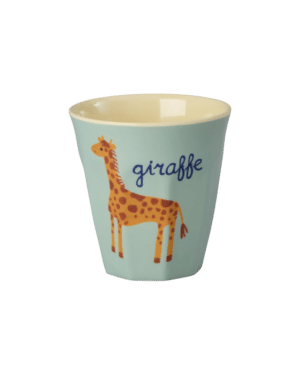 RICE Becher Giraffe Blau