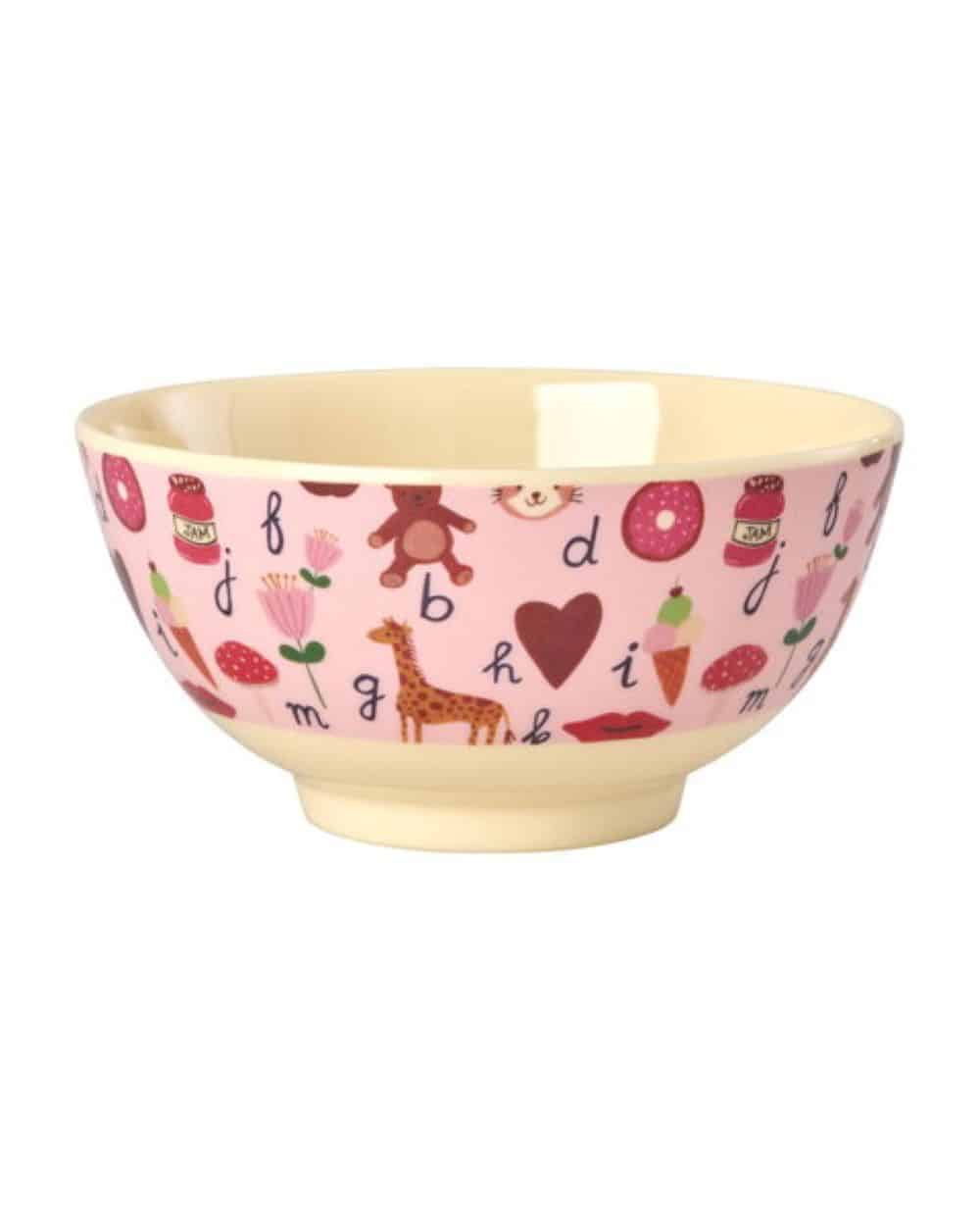 RICE Kinderschüssel Pink